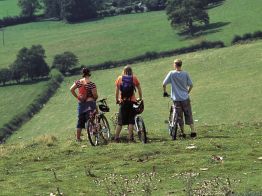 Cycling at Cam Hill. Cotswolds Conservation Board
